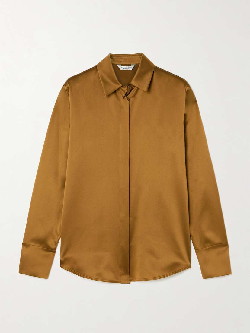 Max Mara Mazurca Silk-satin Shirt