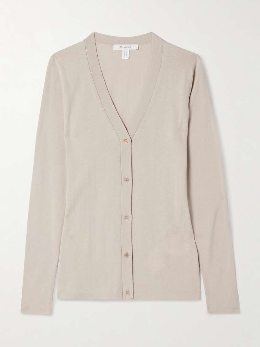 Max Mara Cotton And Silk-blend Cardigan
