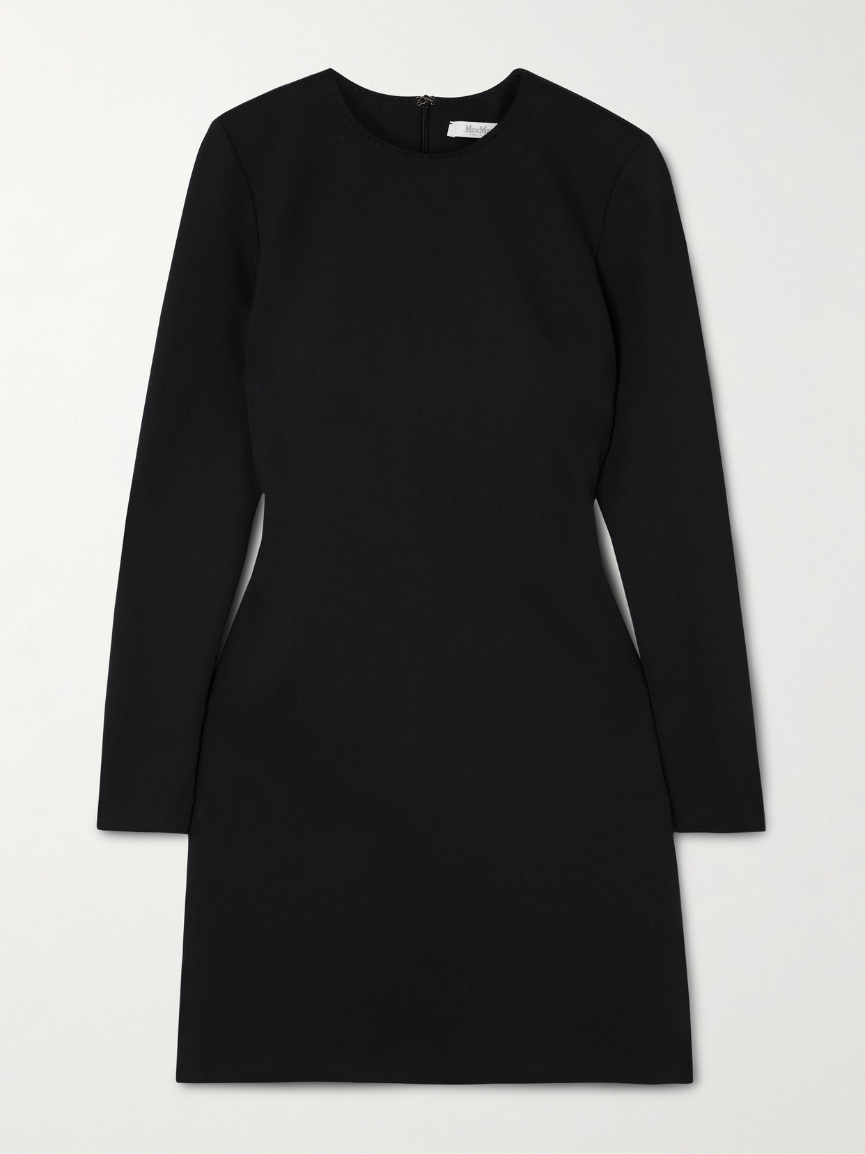 Max Mara Black Bartolo Minidress In Black