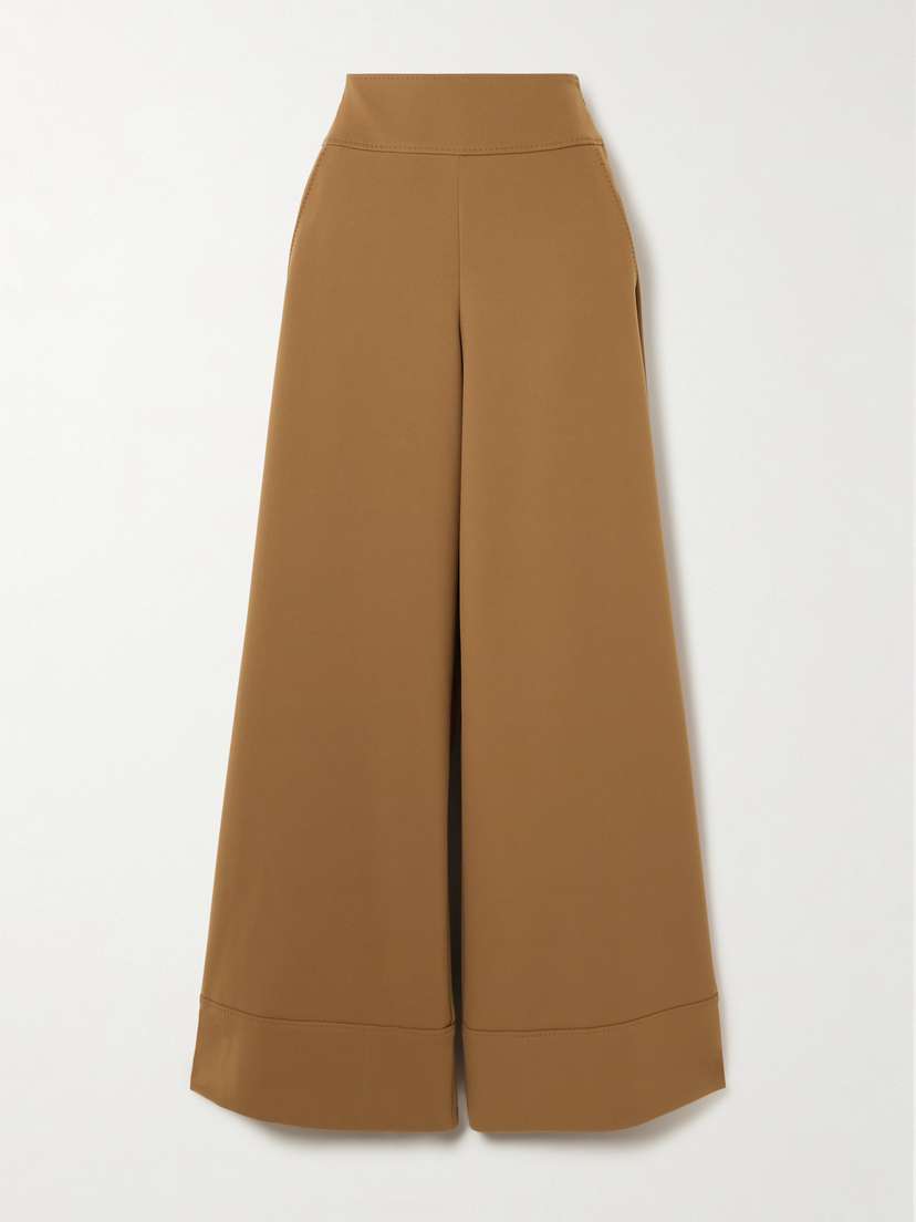 Max Mara Fagiani Stretch-twill Wide-leg Pants