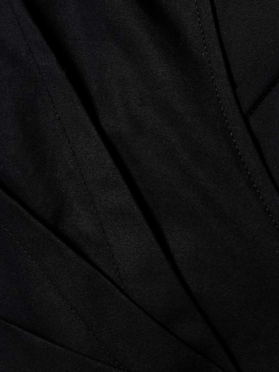 agrume pleated cotton-poplin midi wrap dress