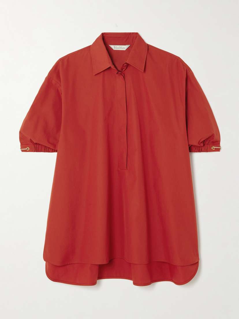 Max Mara Teano Cotton-poplin Shirt - UK 4
