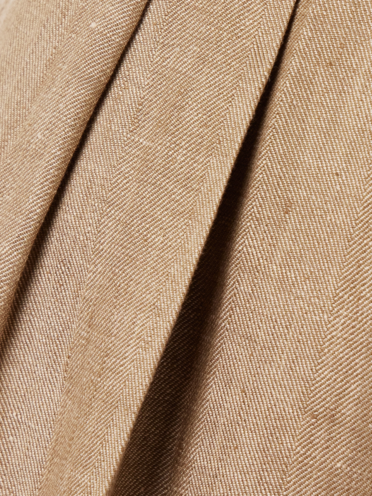 Max Mara Fagus Wool Blend Wide Leg Pants In Brown