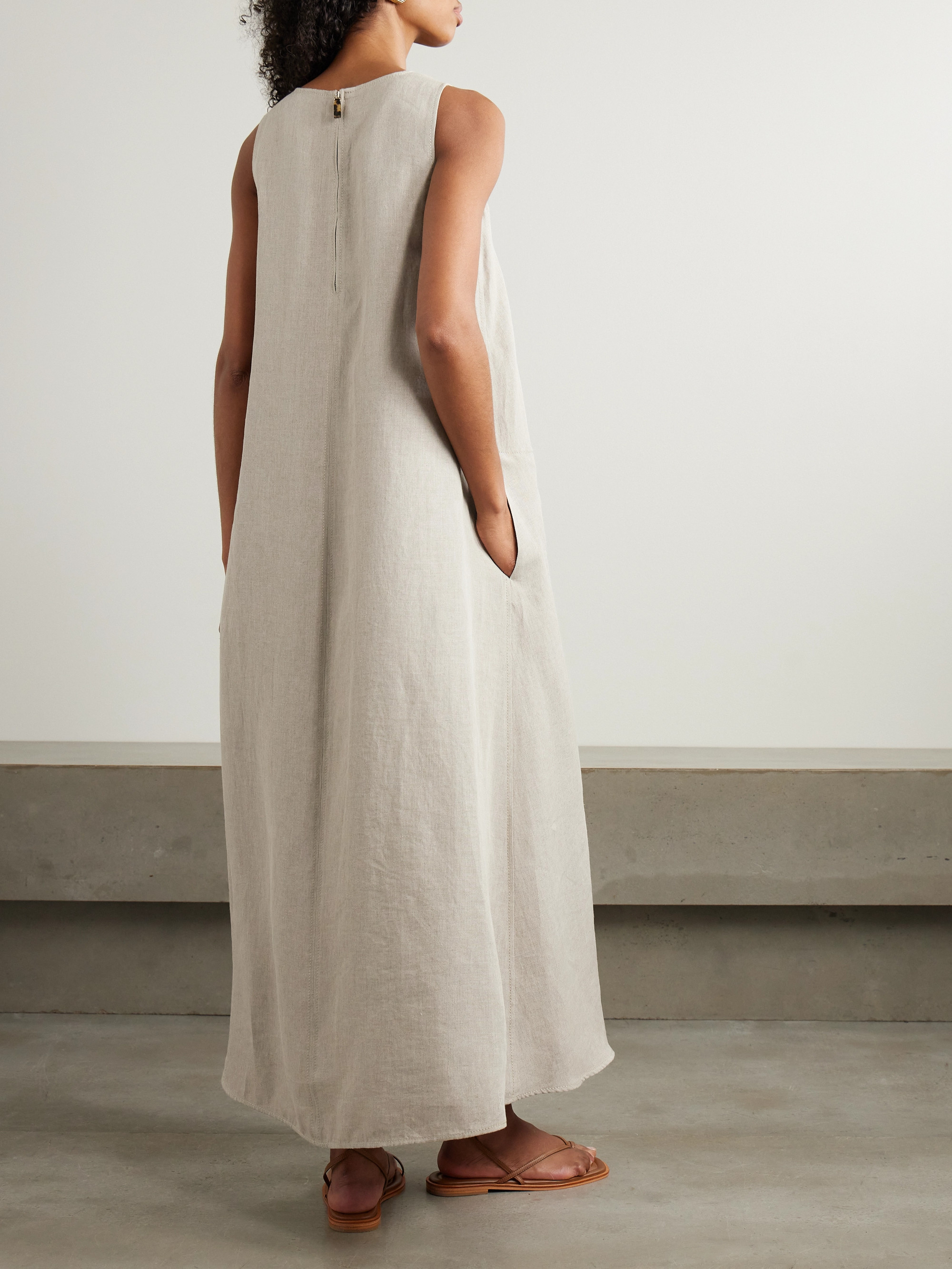 Max Mara Simeone linen maxi dress thumbnail
