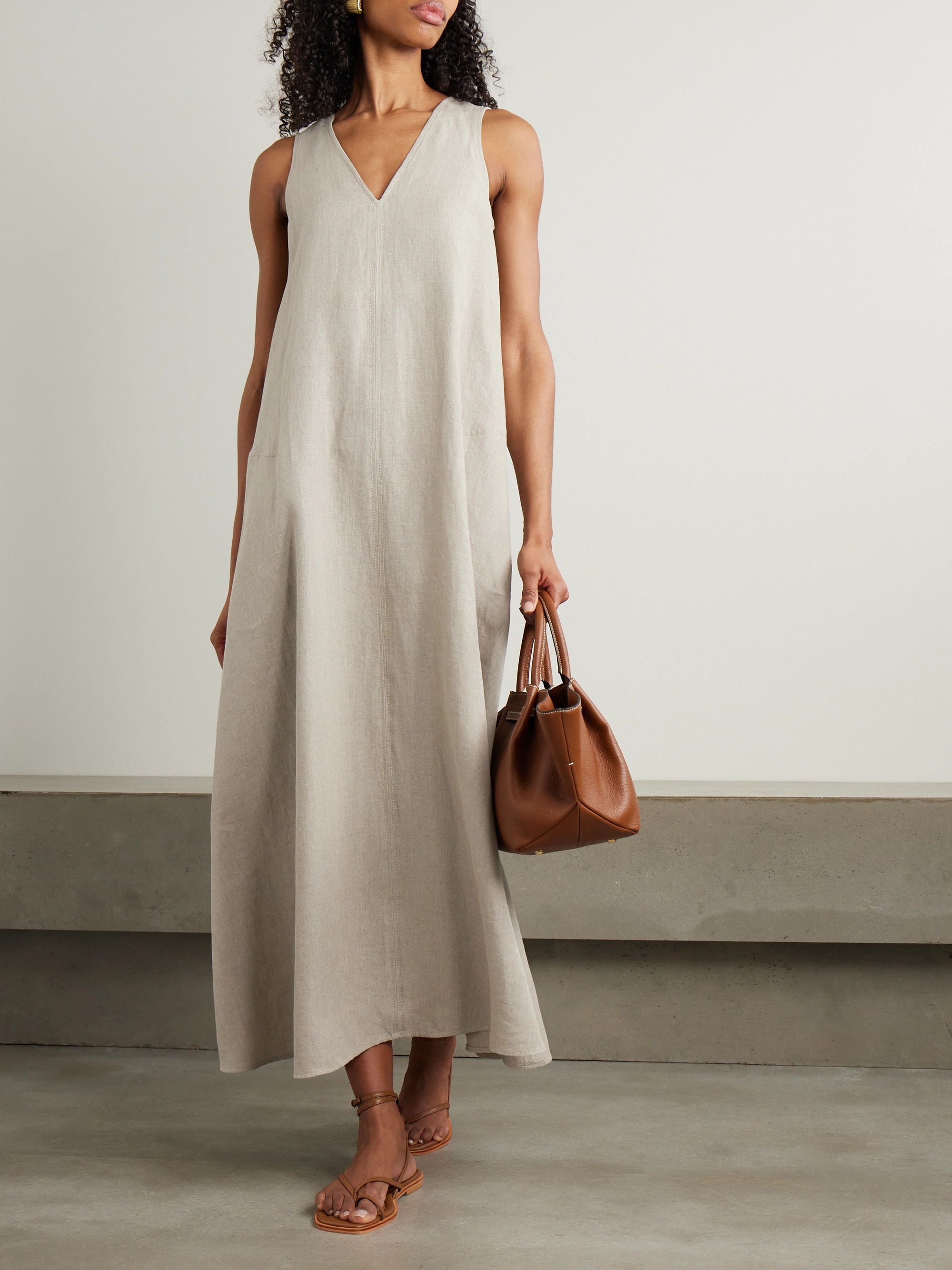 Max Mara Simeone linen maxi dress