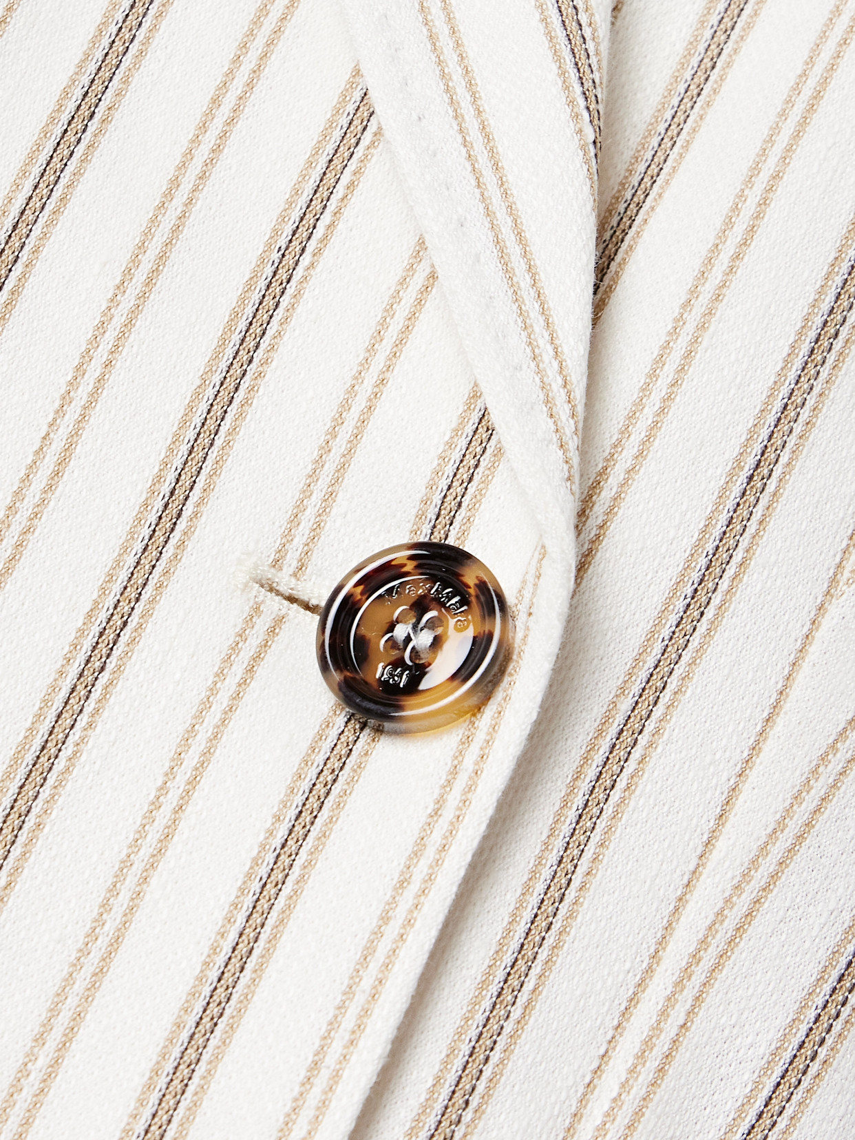 Max Mara Pensile Cotton And Linen Blazer In Neutrals