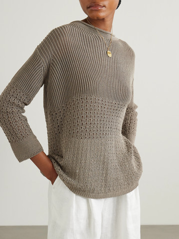 Max Mara Paggi crocheted cotton-blend sweater