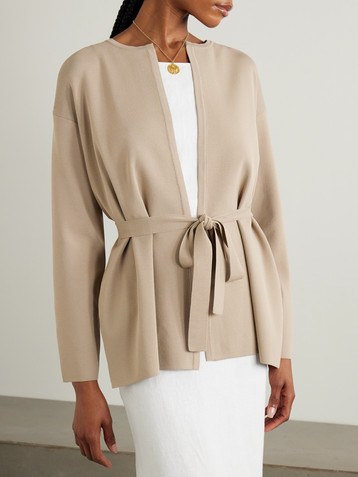 Max Mara Gerald belted knitted cardigan