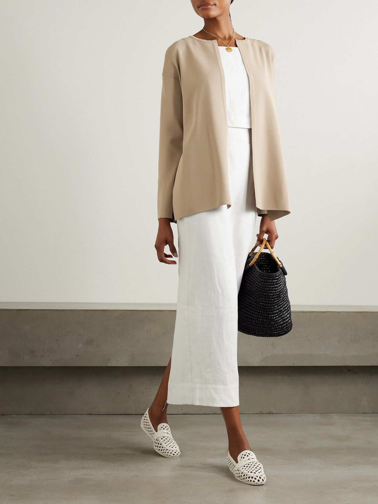 MAX MARA GERALD BELTED KNITTED CARDIGAN
