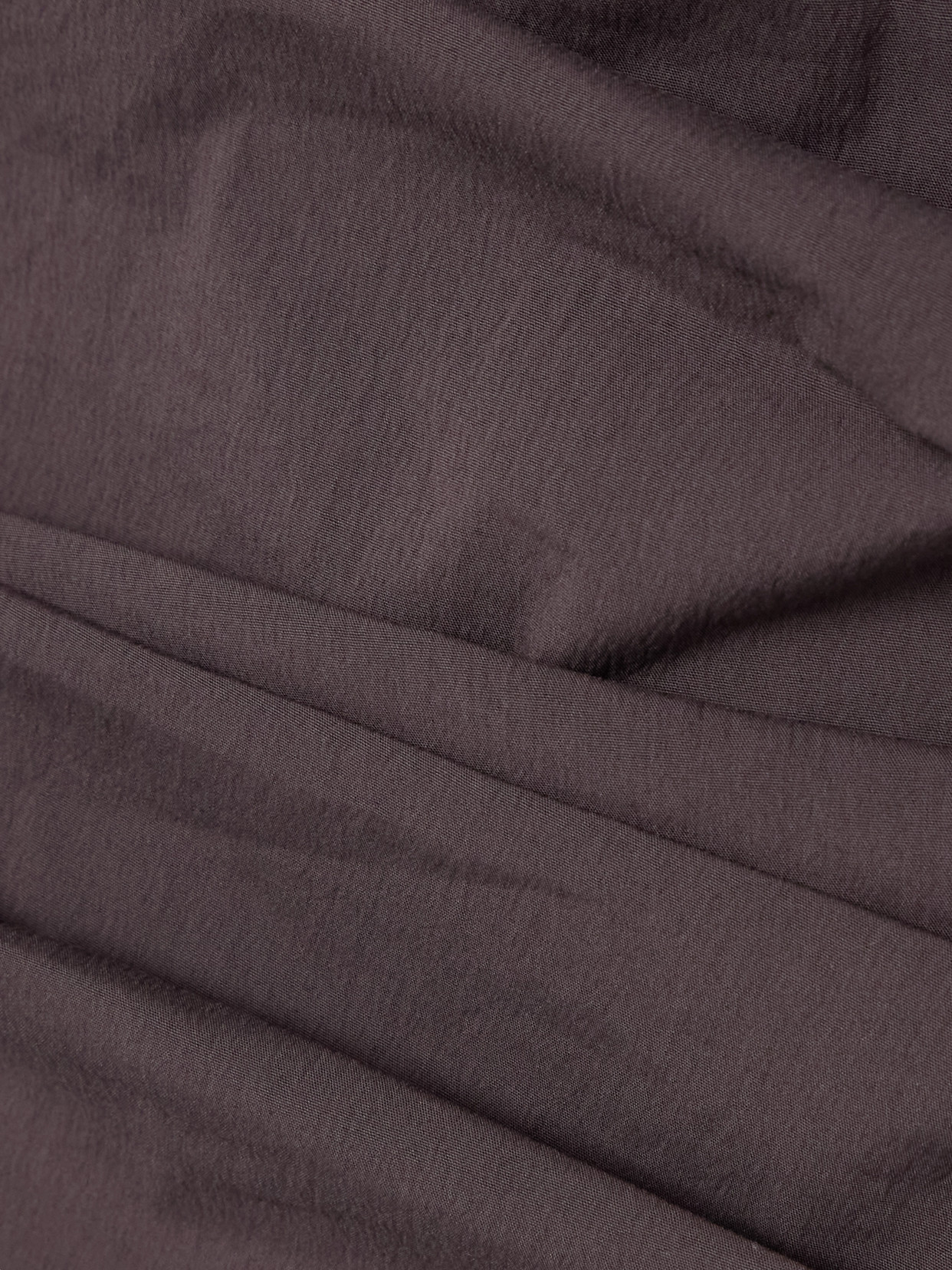 St Agni Tie-back Drop-waist Cotton-nylon Maxi Dress In Purple