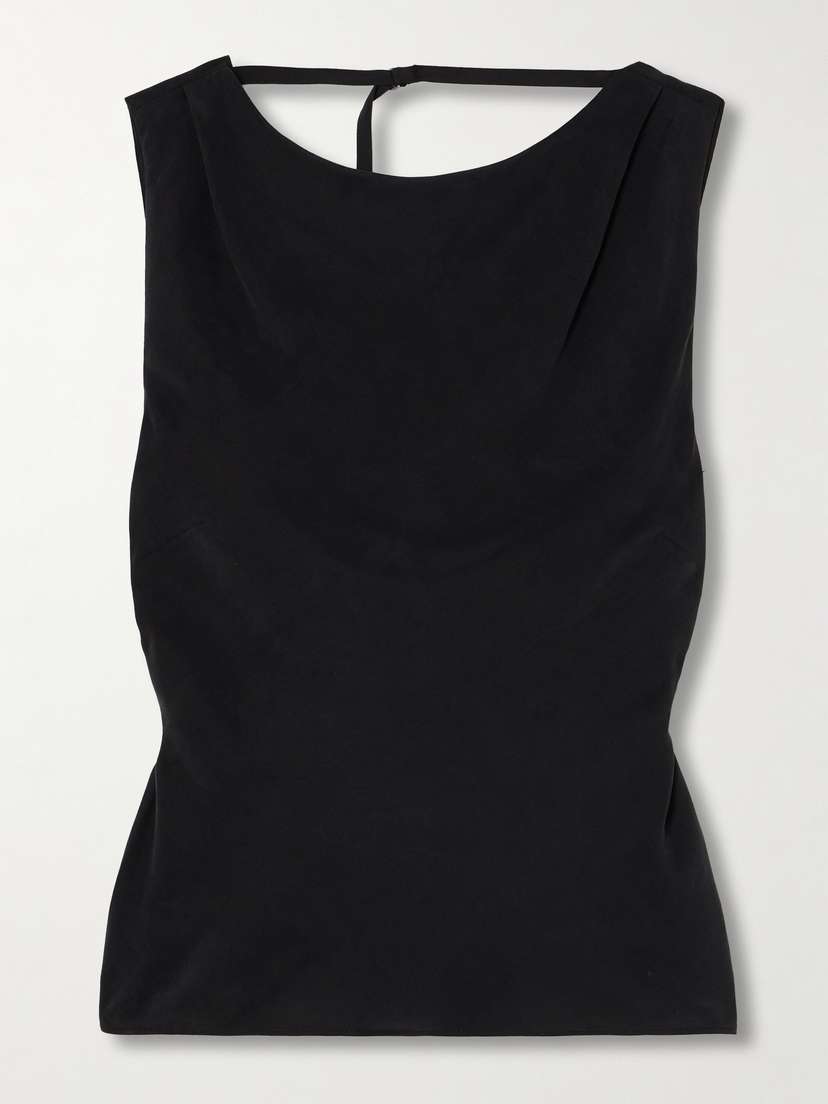 St. Agni Draped Lenzing ™ Lyocell And Lenzing ™ Ecovero™-blend Top