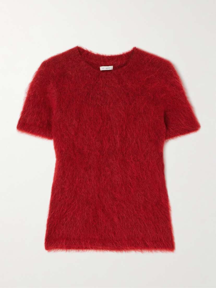 St. Agni Baby Tee Brushed Alpaca-blend Sweater - xx small