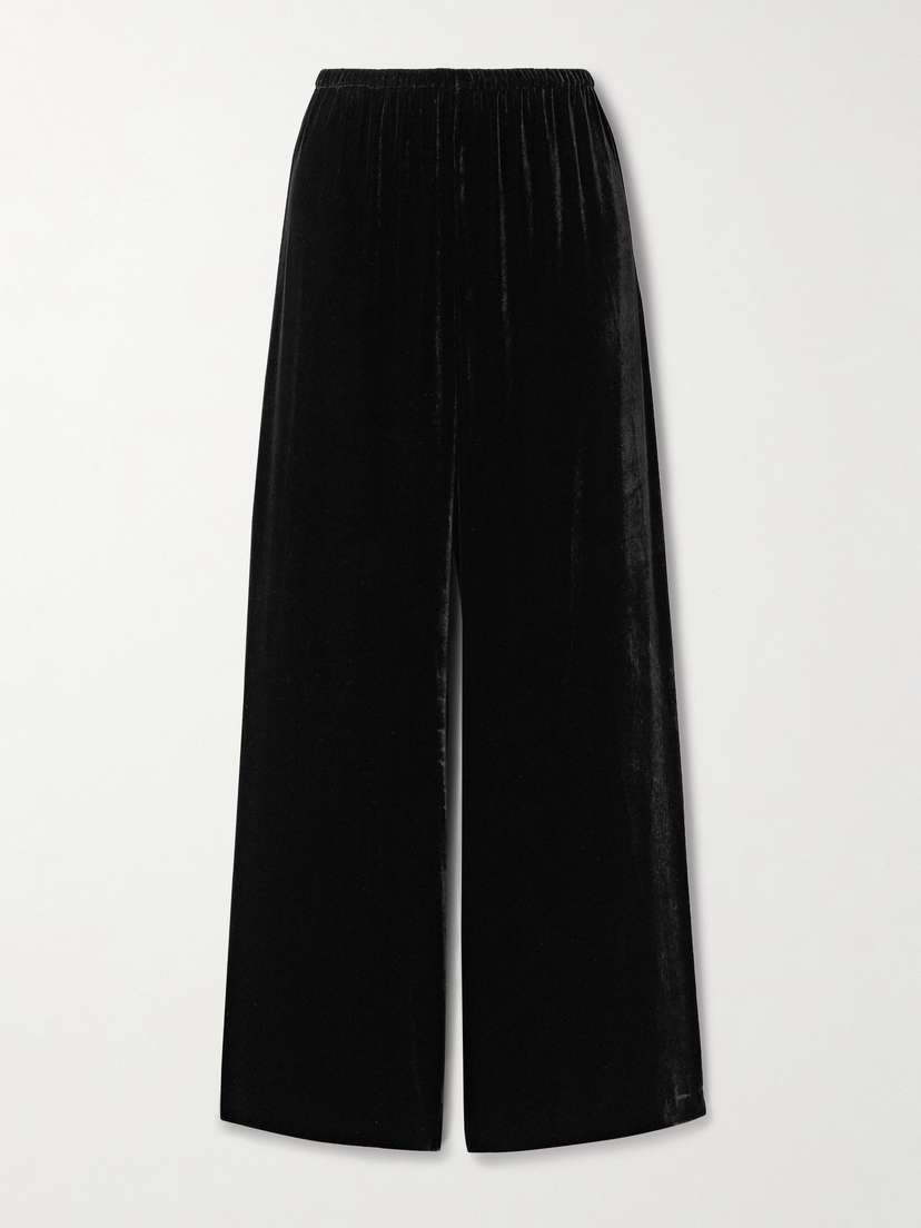 La Ligne Velvet Wide-leg Pants