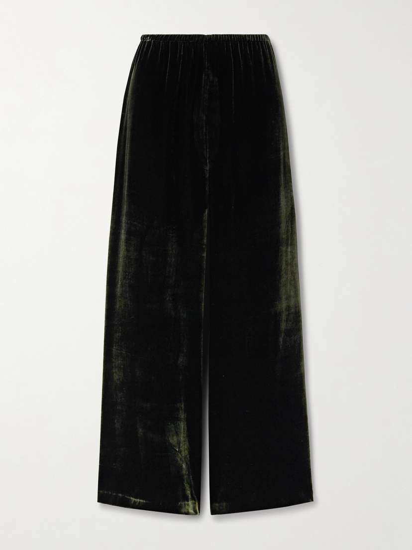 La Ligne Velvet Wide-leg Pants
