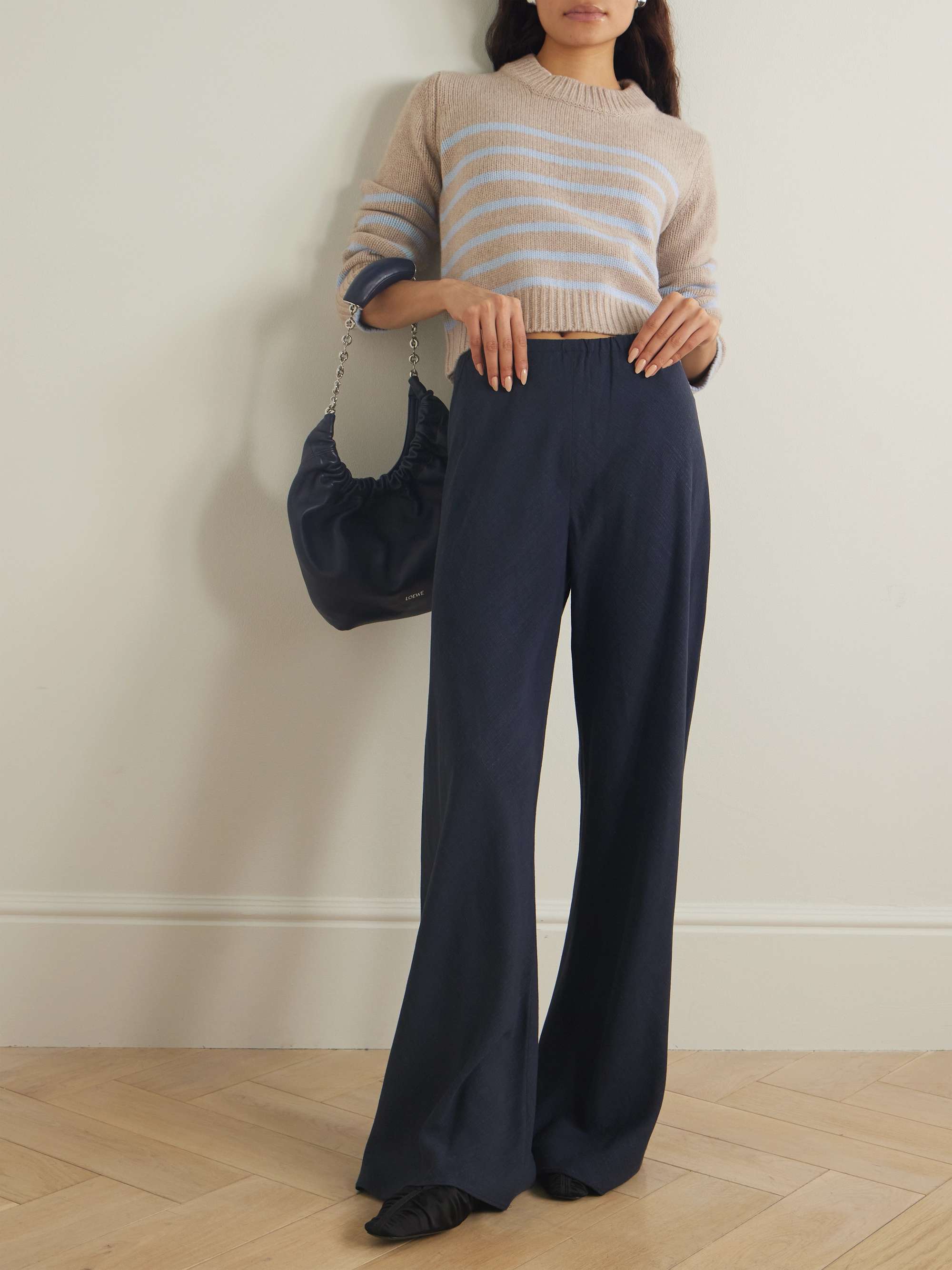 LA LIGNE Mini Marin striped wool and cashmere-blend sweater