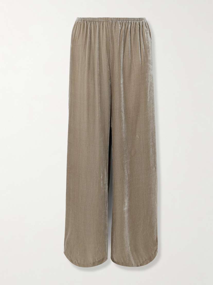 La Ligne Velvet Wide-leg Pants