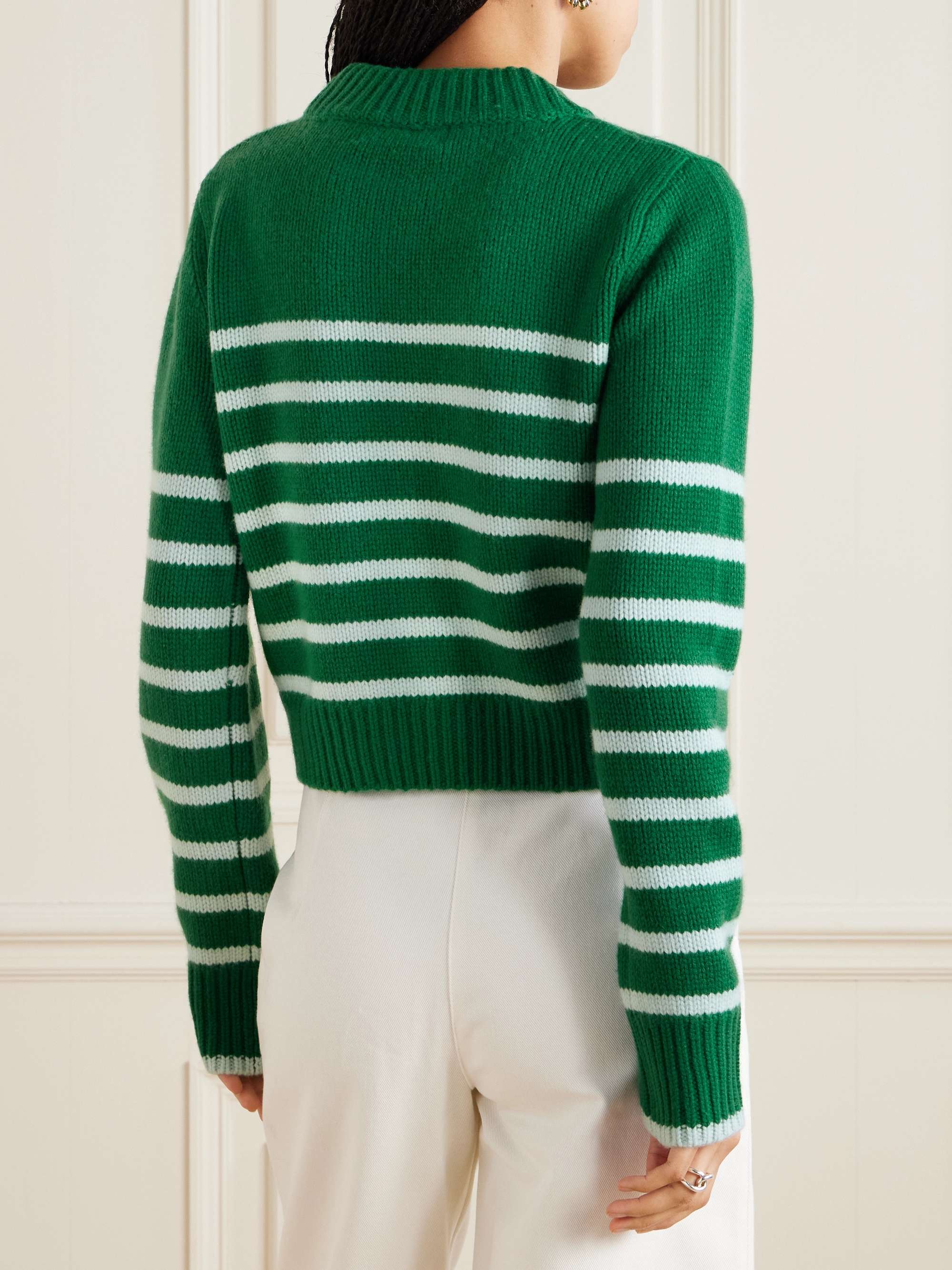 LA LIGNE Mini Marin striped wool and cashmere-blend sweater