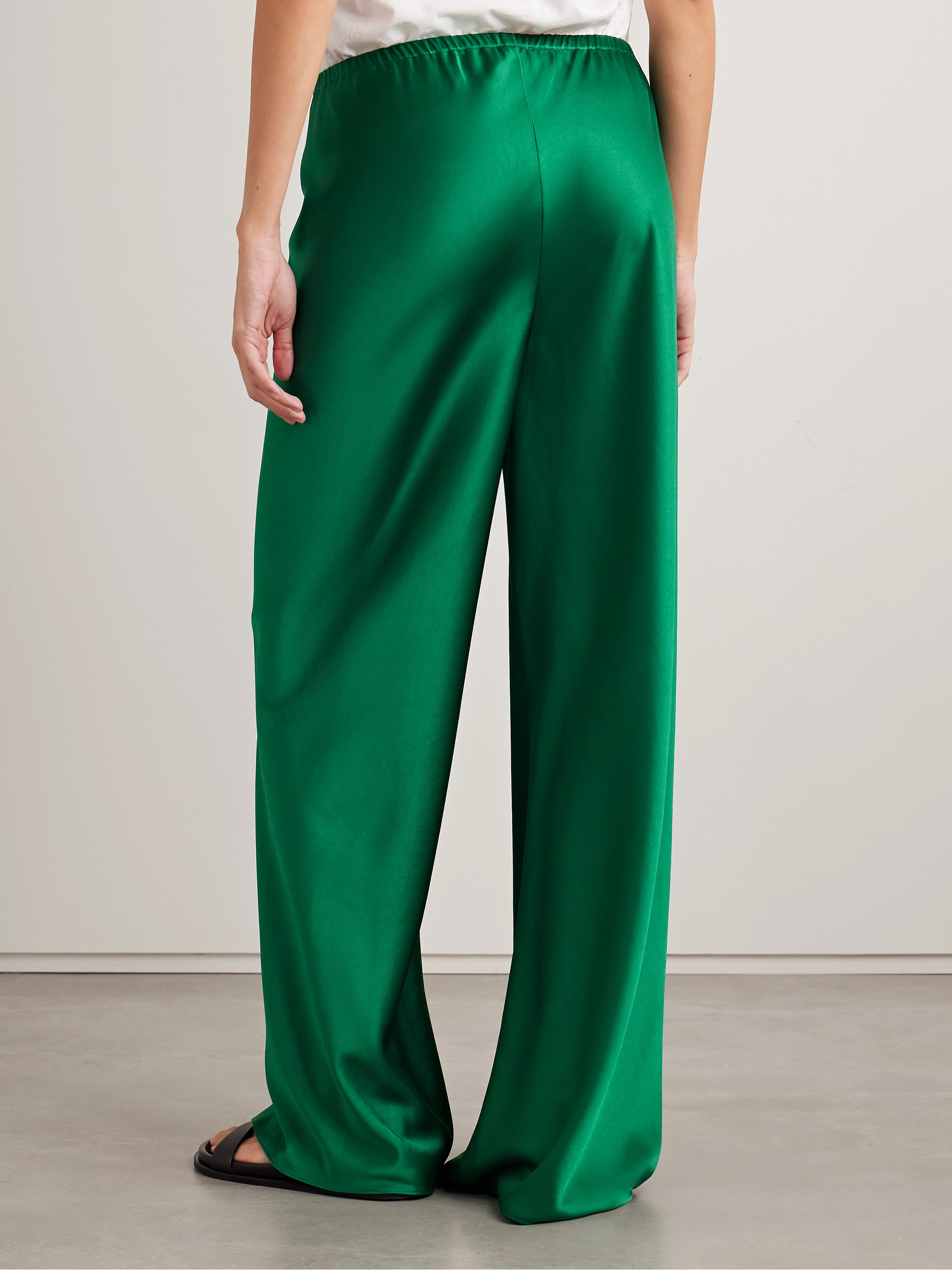 La Ligne Colby satin wide-leg pants thumbnail