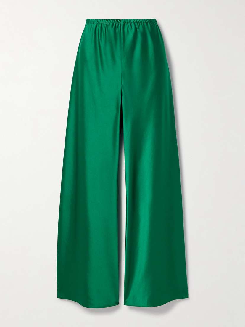 La Ligne Colby Satin Wide-leg Pants