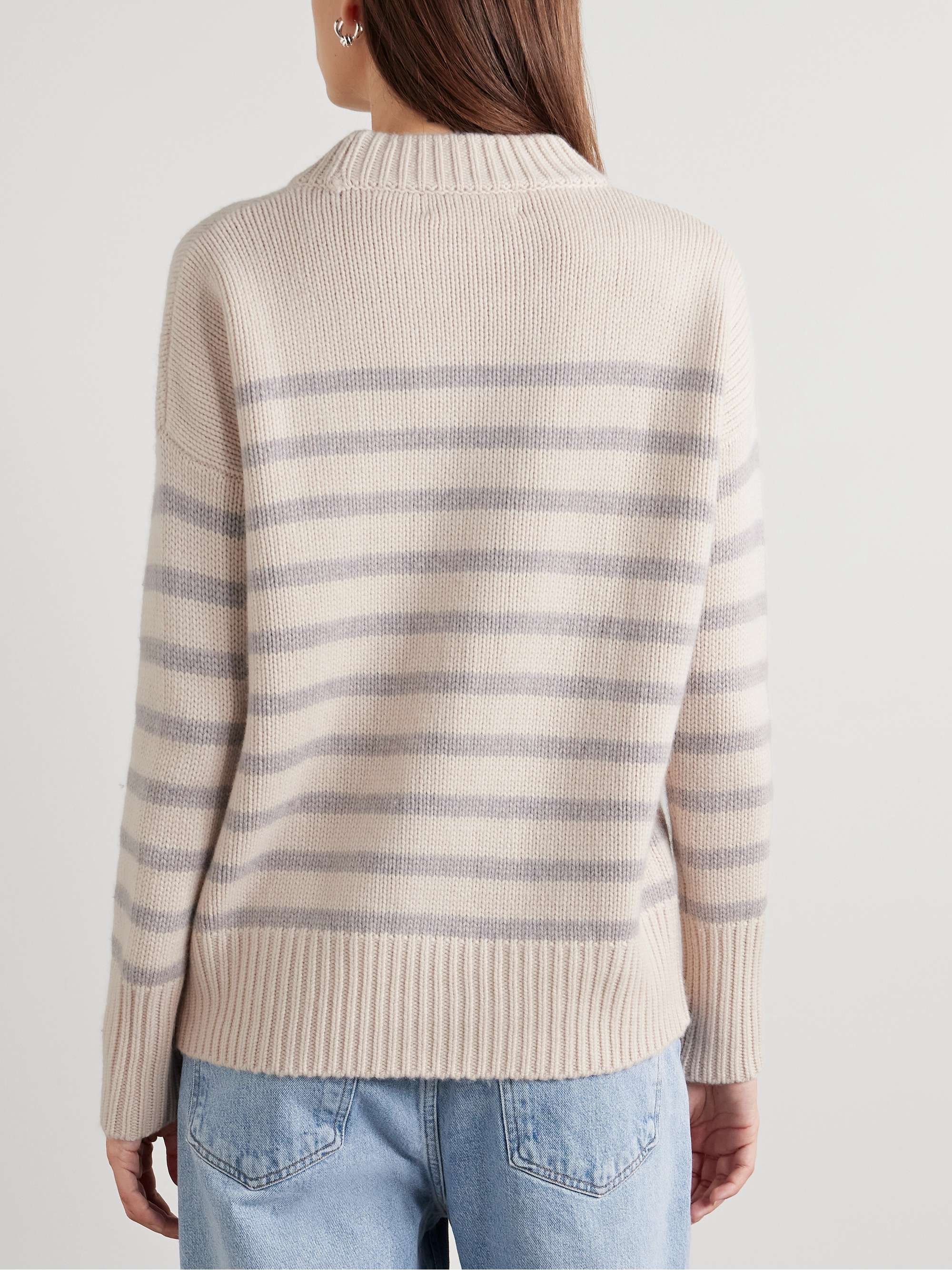 LA LIGNE Marin striped wool and cashmere-blend sweater