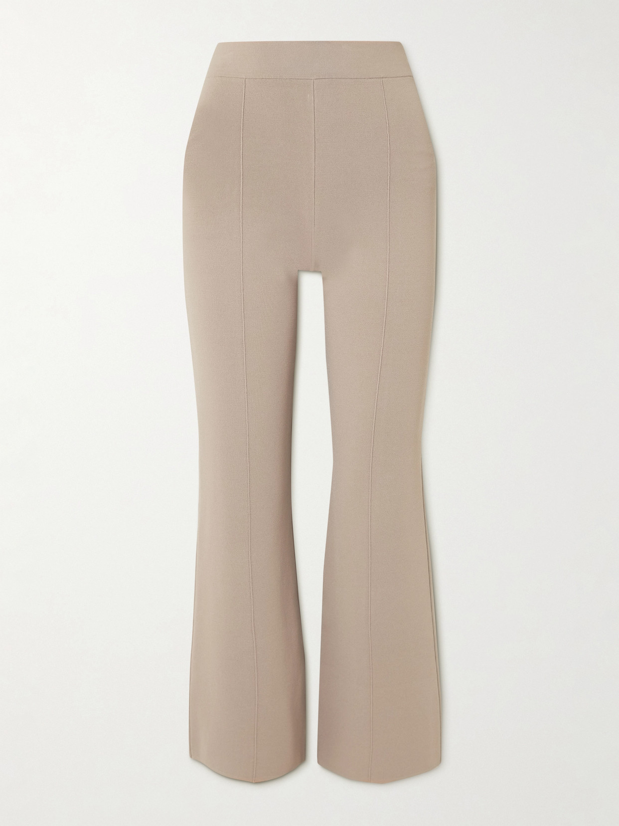 Joseph Milano Stretch-knit Flared Pants In Brown
