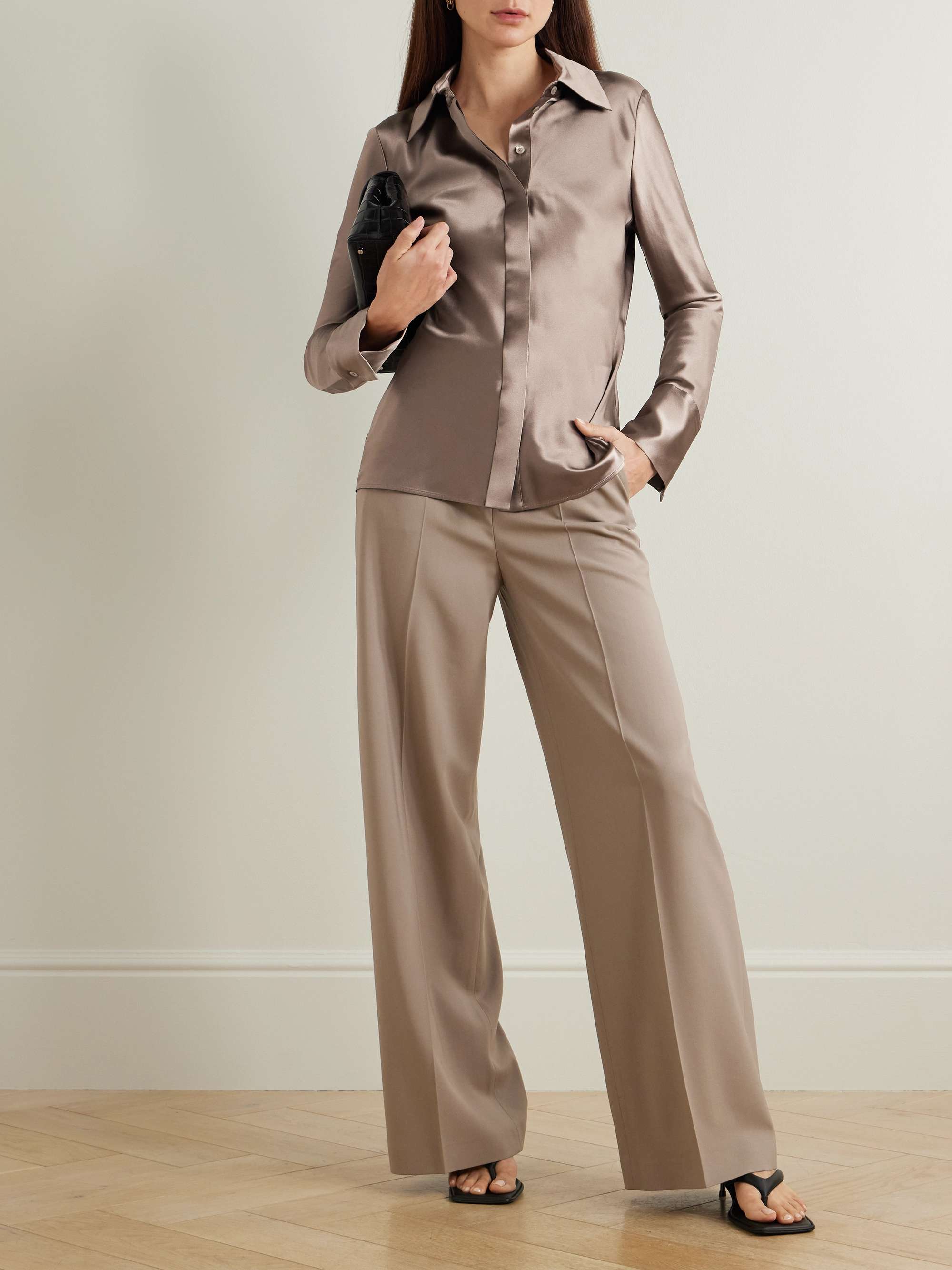 定番人気！ JOSEPH シルクサテン シャツ | NET-A-PORTER トップス