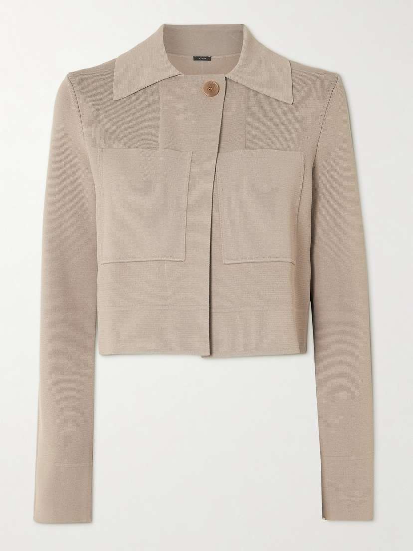 Joseph Milano Cropped Stretch-knit Jacket