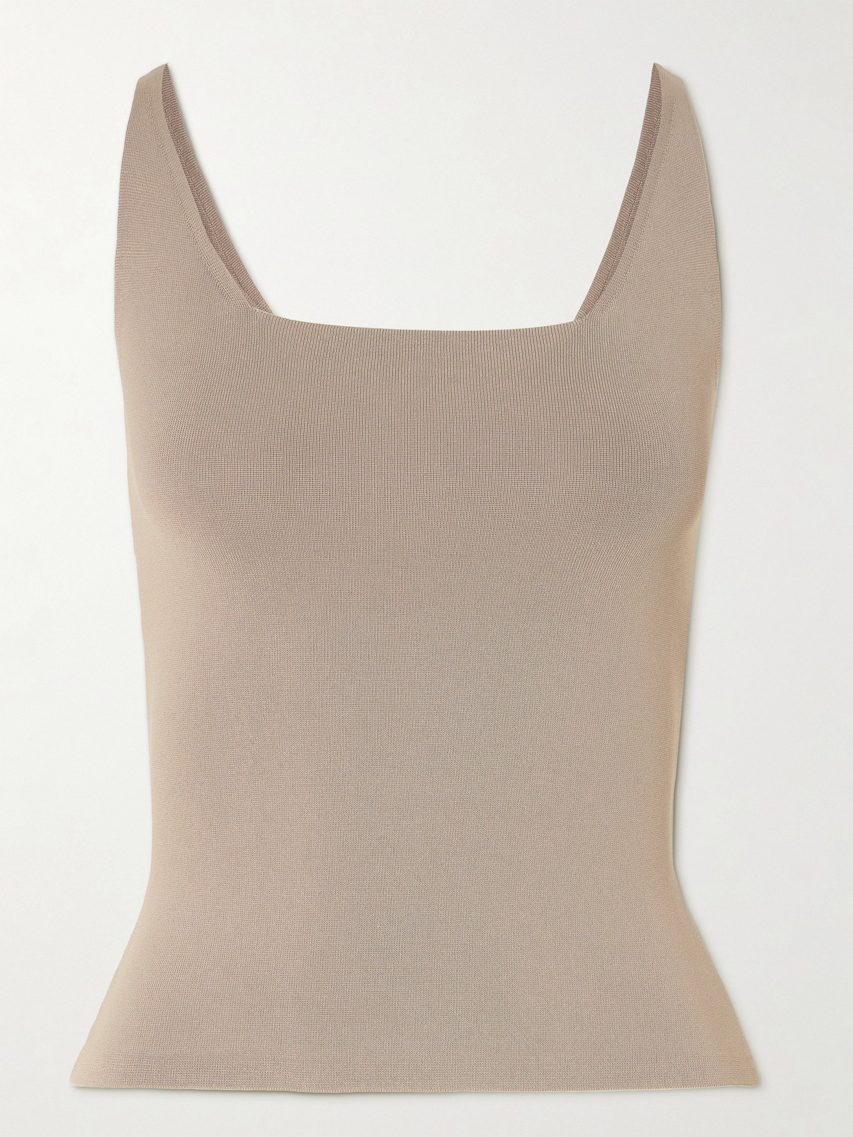 Joseph Milano Stretch-knit Tank In Brown