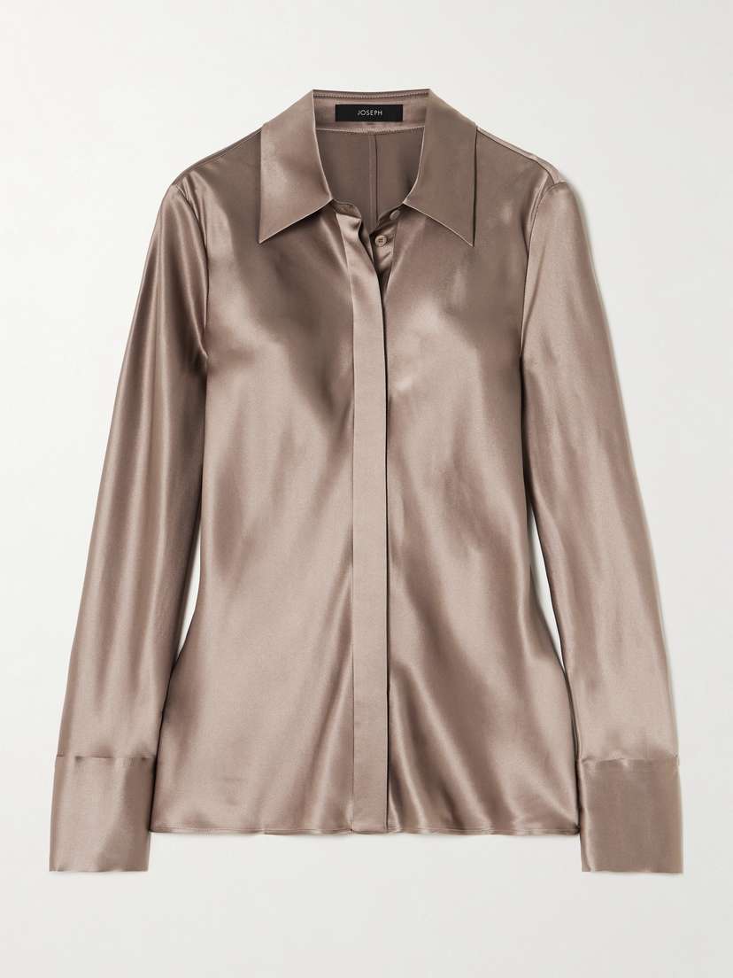Joseph Brunel Silk-satin Shirt