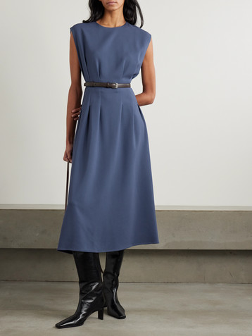 JOSEPH Delma pleated cady midi dress