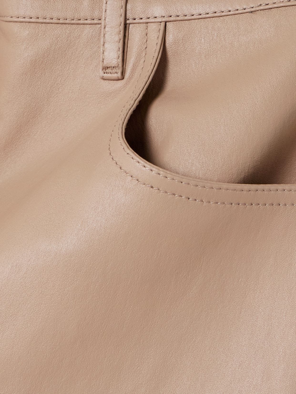 Joseph Duke Cropped Leather Straight-leg Pants In Neutrals