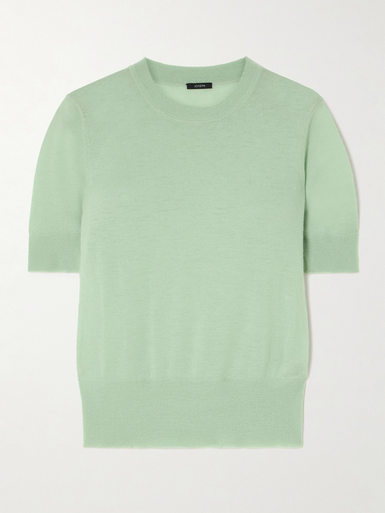 Joseph Womens Matcha Cashair Short-sleeved Cashmere Top In Green