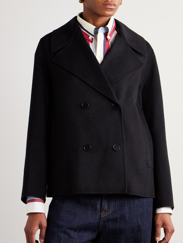 JOSEPH Gilkes double-breasted wool and silk-blend felt coat