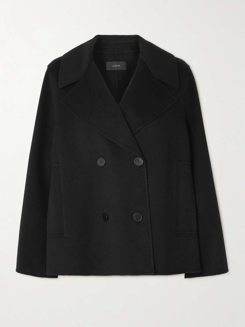 Joseph Gilkes Double-breasted Wool And Silk-blend Felt Coat
