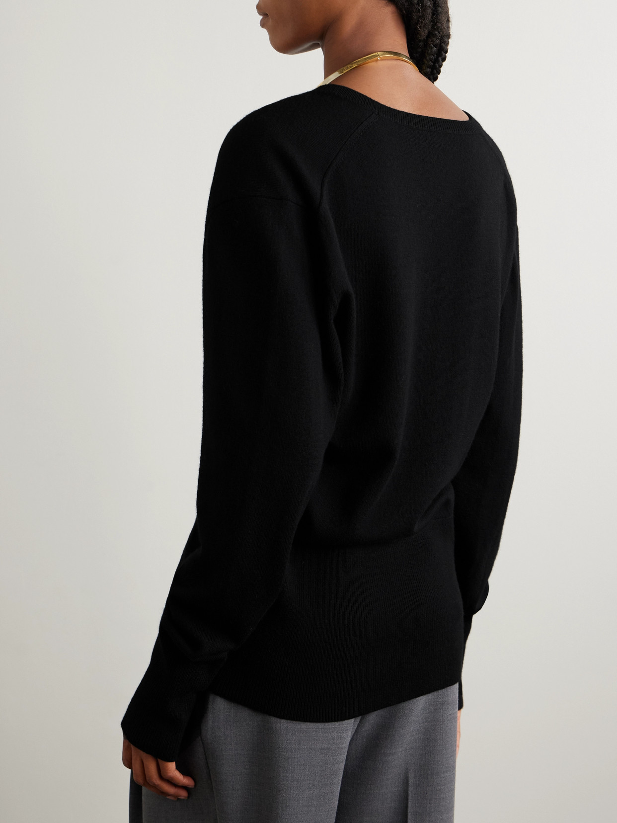 Totême Wool-blend Sweater In Black