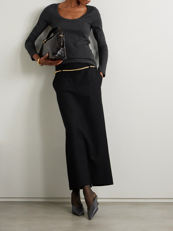 TOTEME Ribbed stretch organic cotton-jersey top