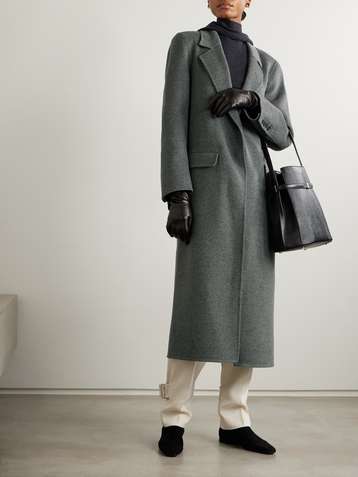 TOTEME Signature コート | ブラウン | FARFETCH JP