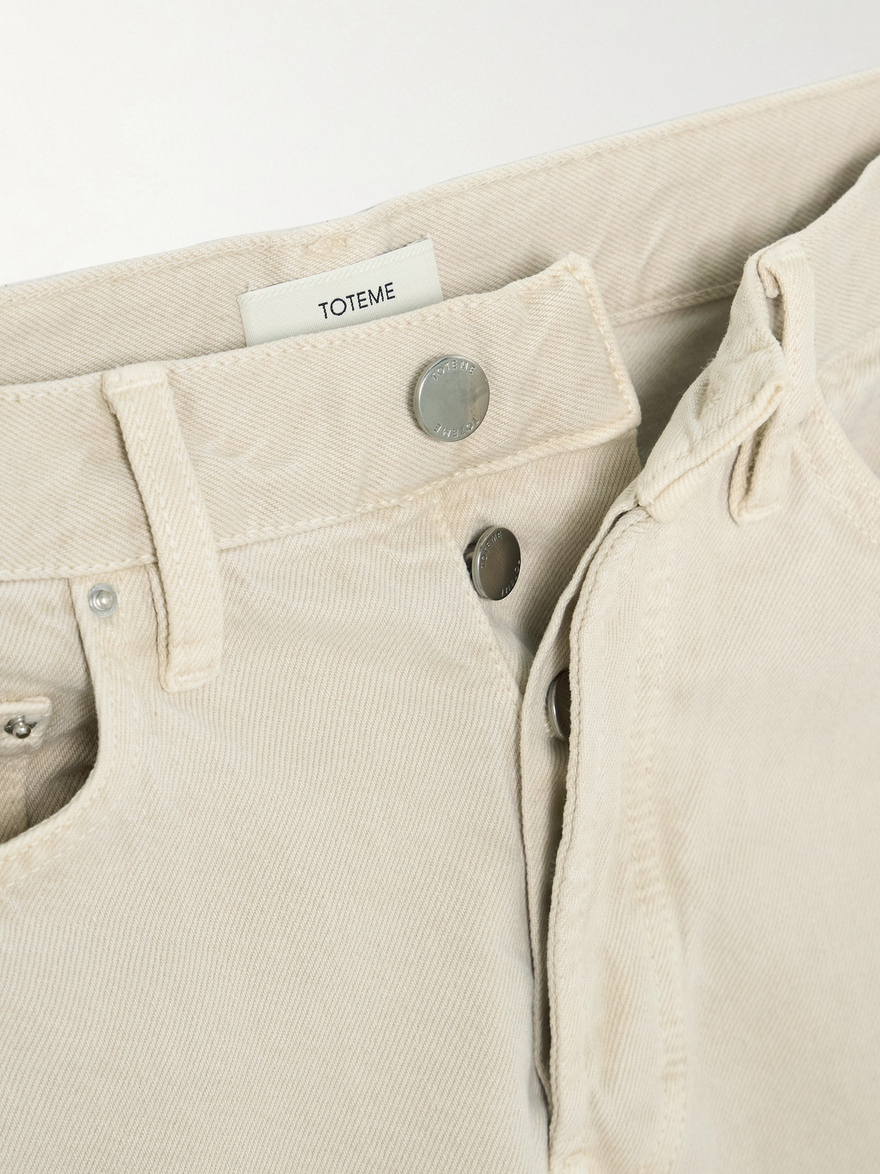 Totême Mid-rise Straight-leg Organic Jeans In Neutrals