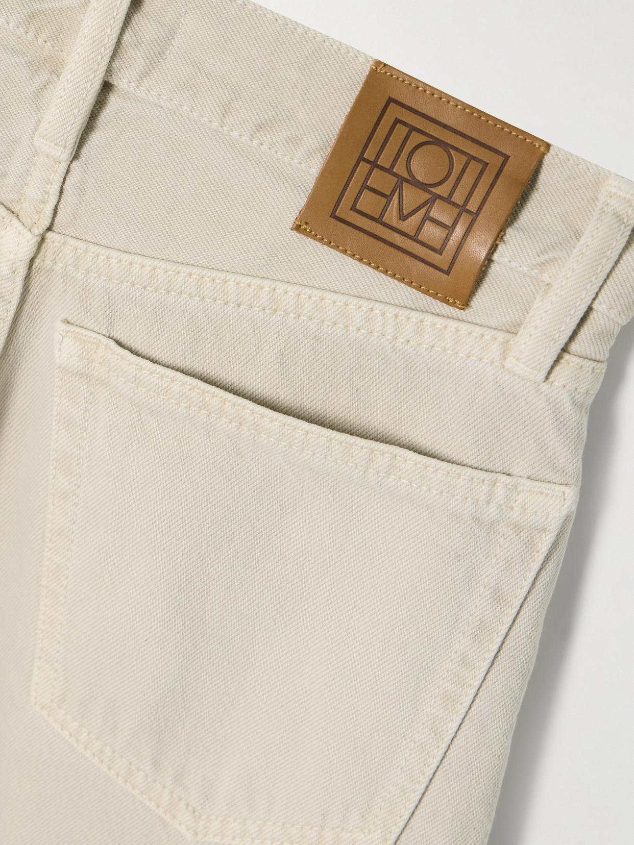 Totême Mid-rise Straight-leg Organic Jeans In Neutrals
