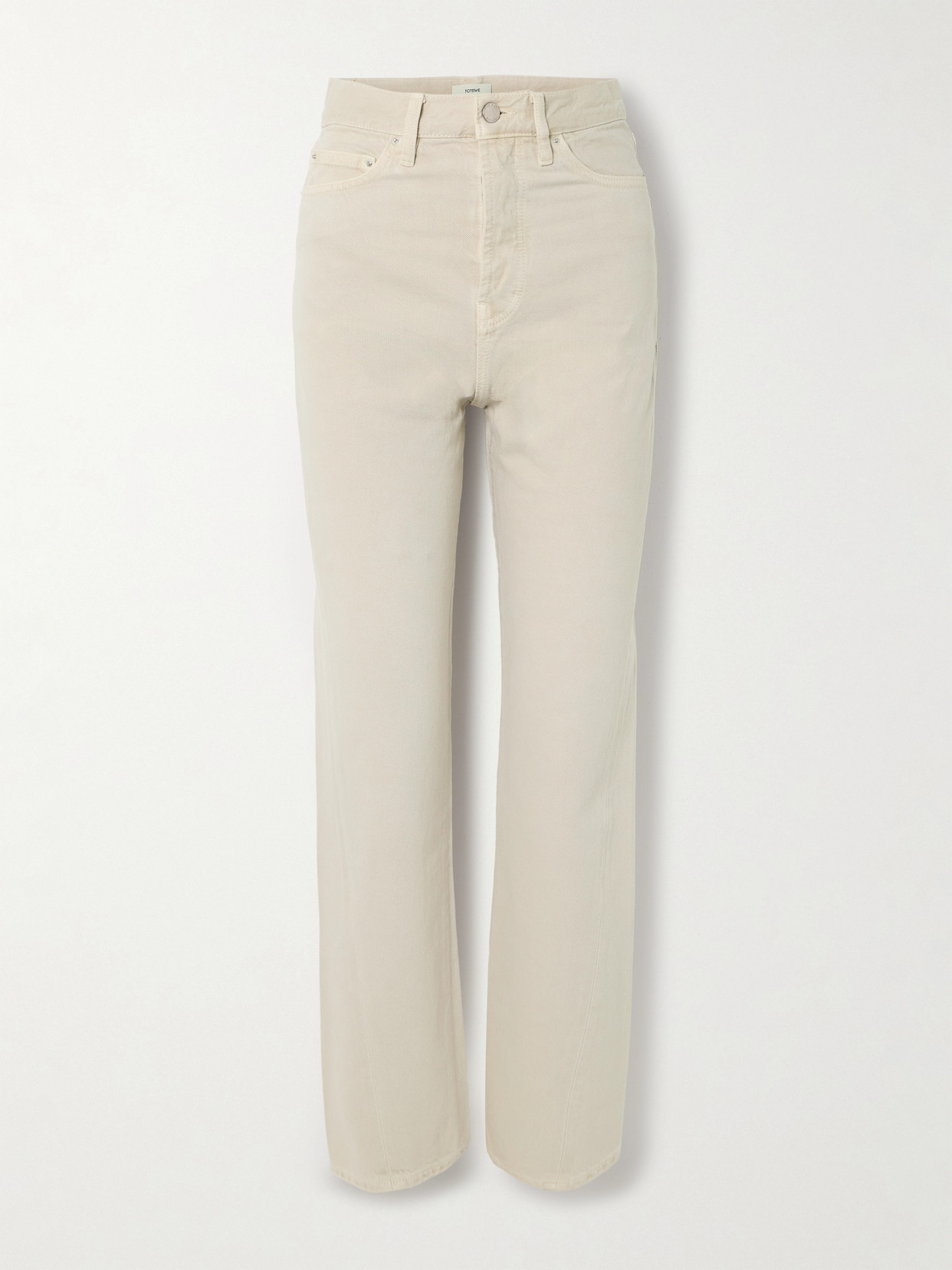 Totême Mid-rise Straight-leg Organic Jeans In Neutrals
