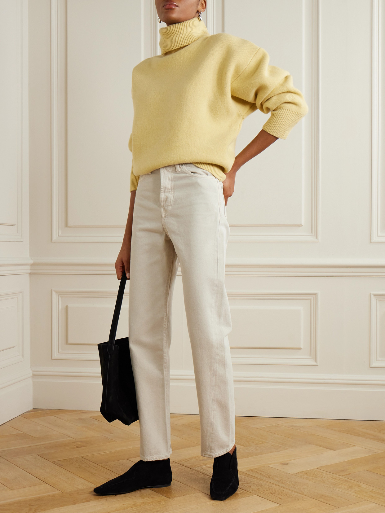 Totême Mid-rise Straight-leg Organic Jeans In Neutrals