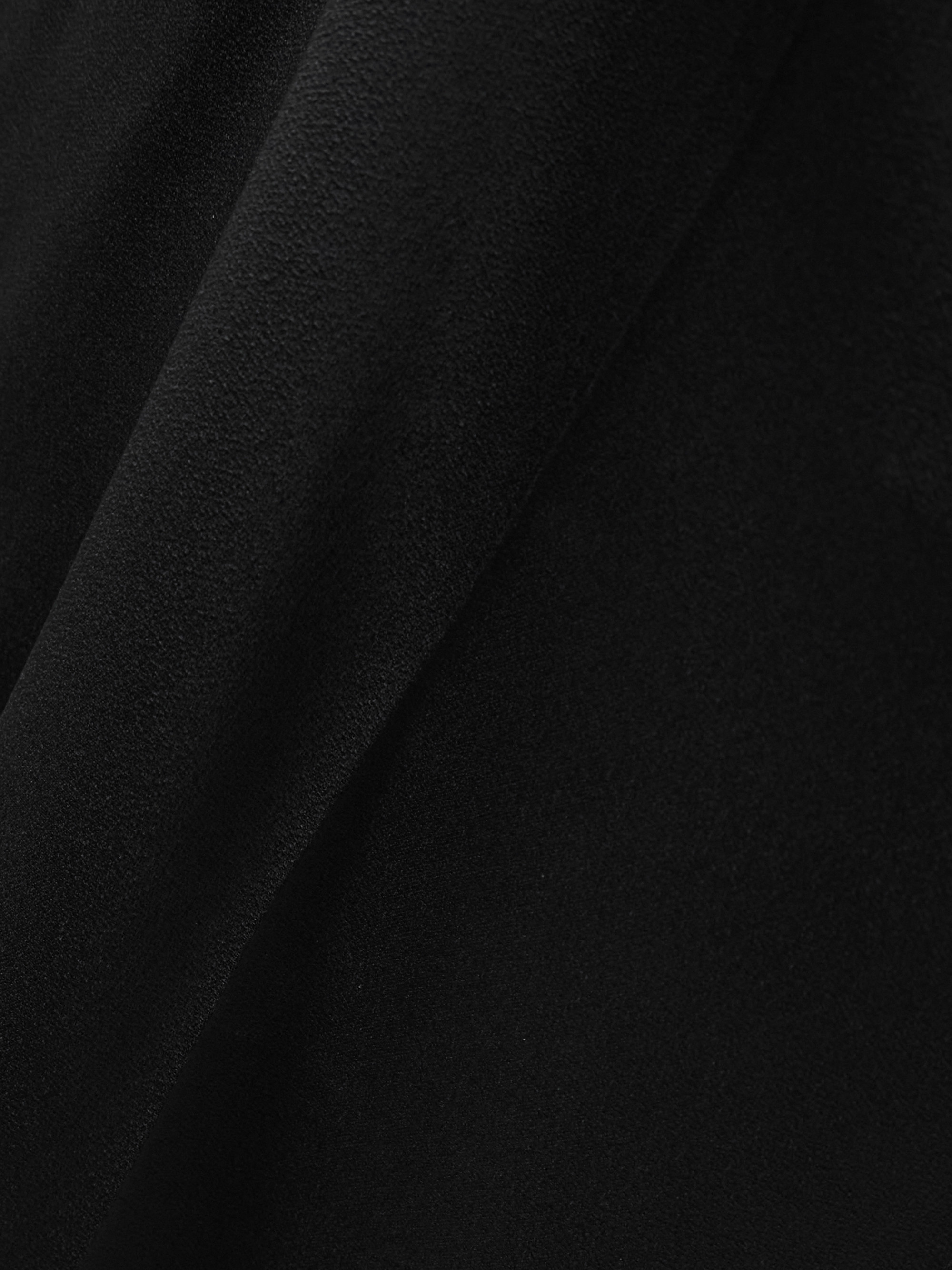 TOTEME Pleated satin-trimmed crepe straight-leg pants