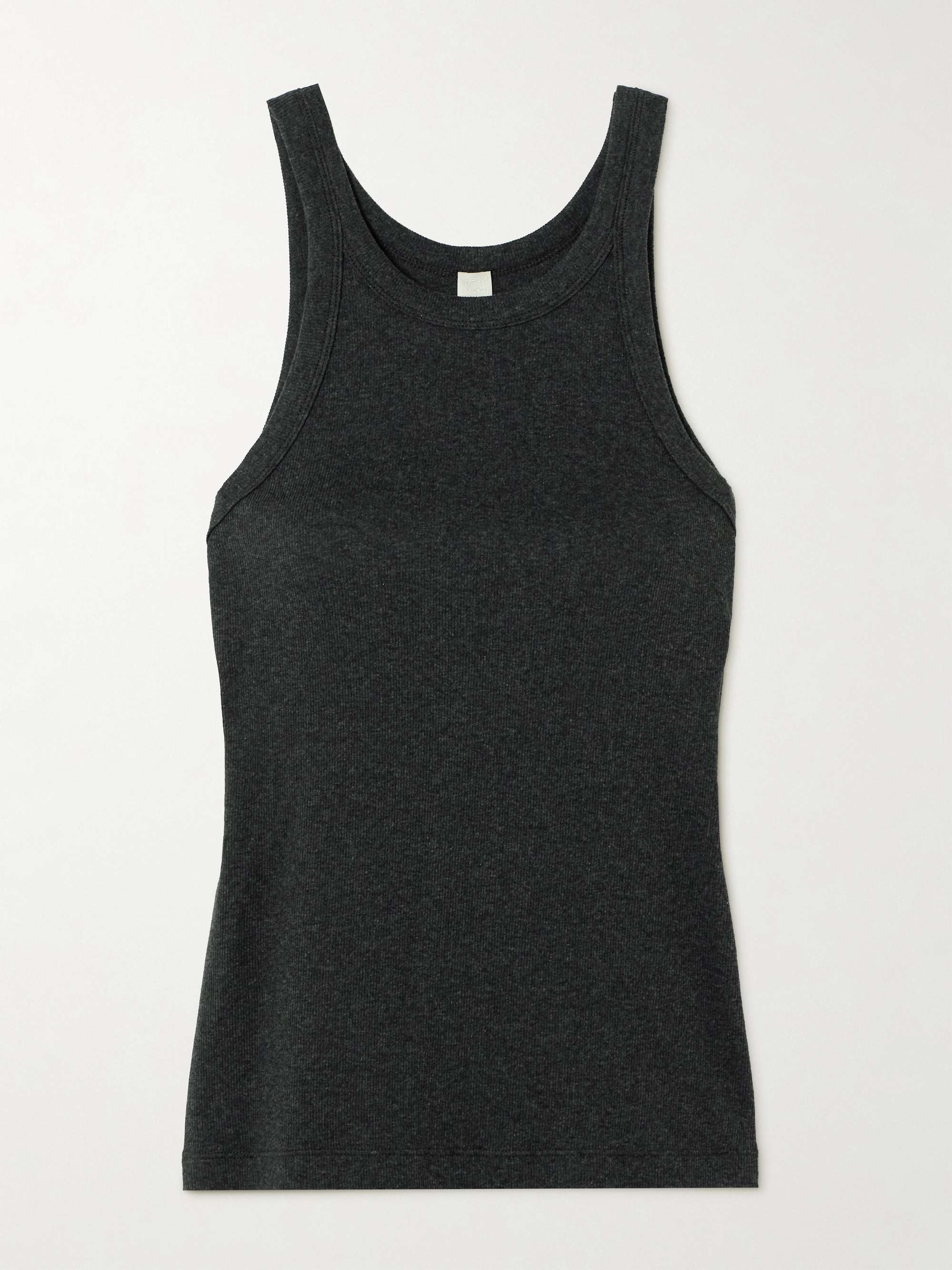 TOTEME Ribbed organic cotton-blend jersey tank | NET-A-PORTER