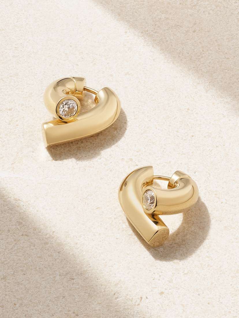 TABAYER Oera 18-karat Gold Diamond Earrings