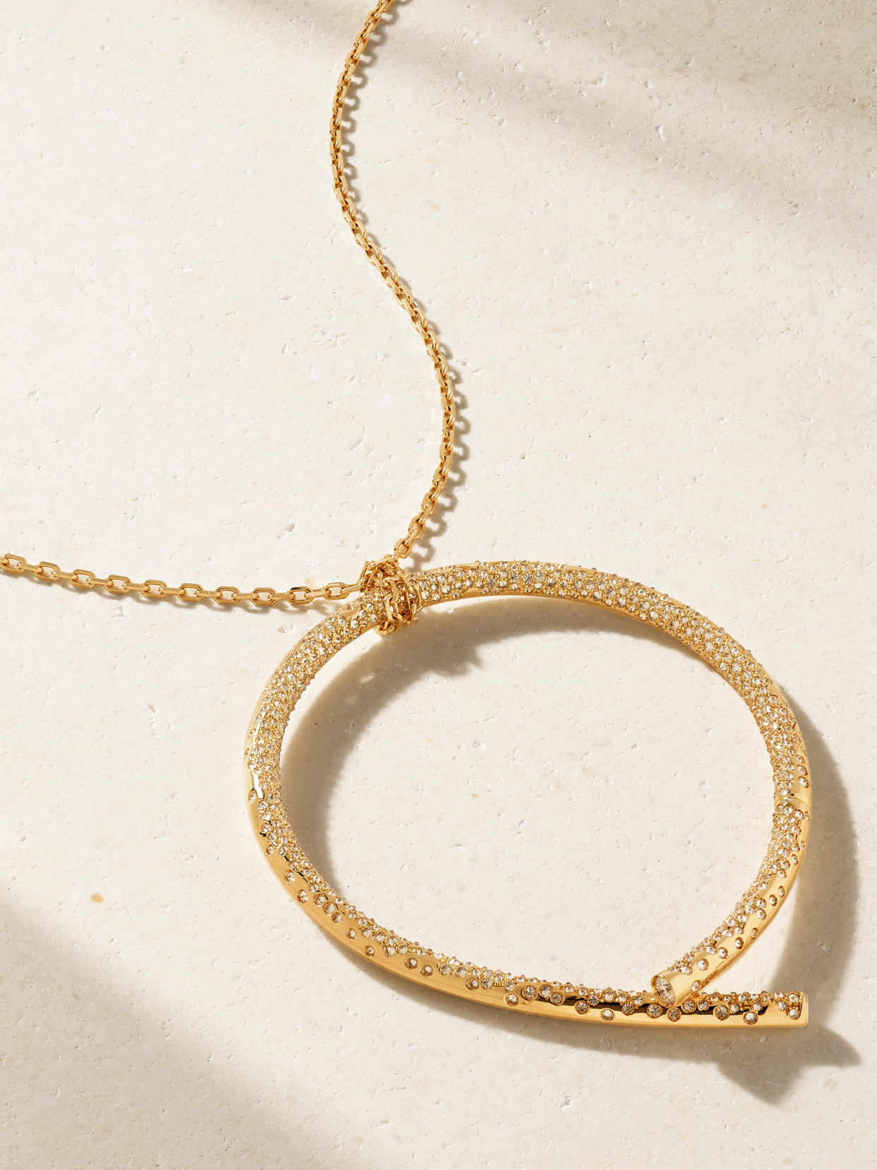 Tabayer Oera 18-karat Gold Diamond Necklace In Gold