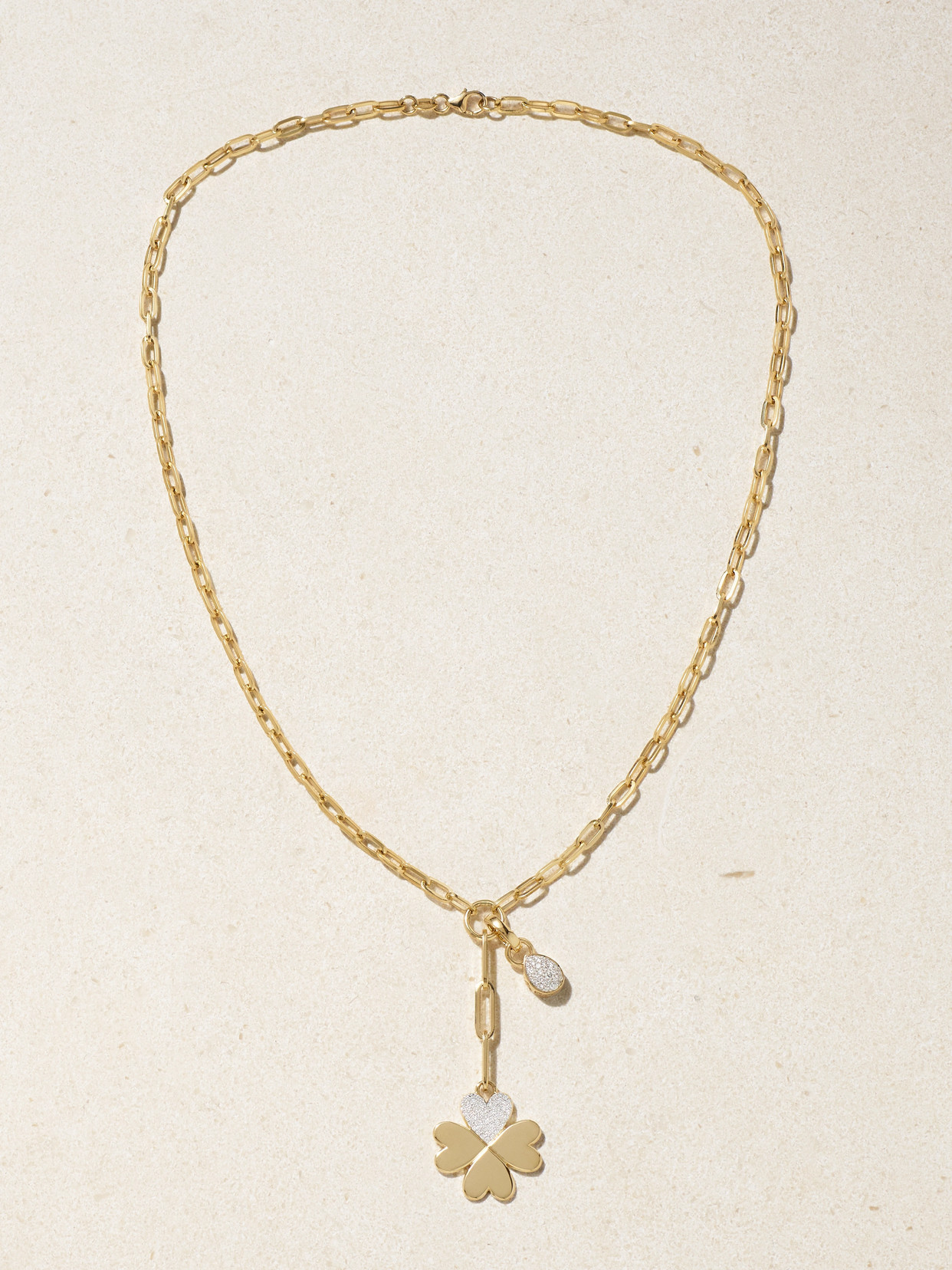 Foundrae - True Love 18-karat Gold Diamond Necklace - One size