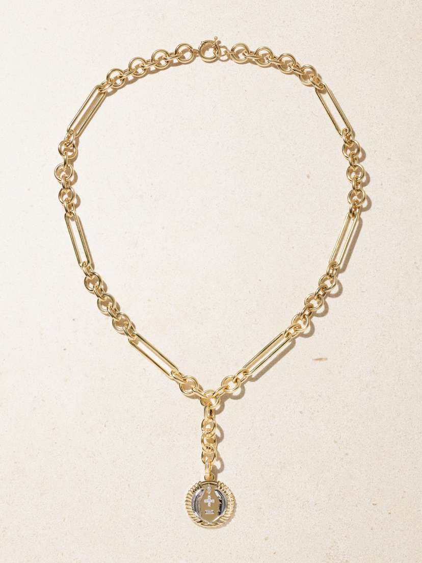 Foundrae Vivacity 18-karat Gold Diamond Necklace