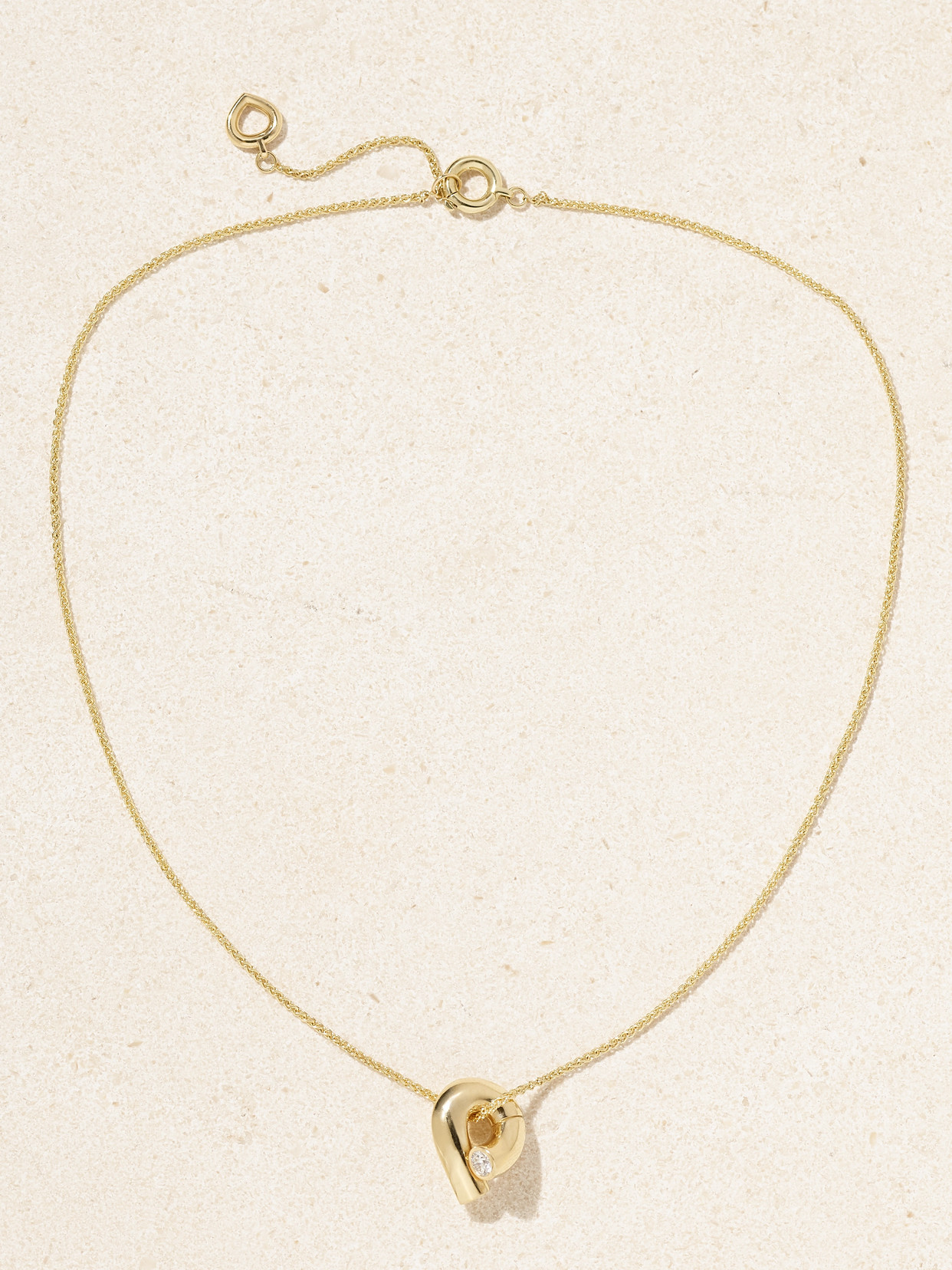 Tabayer Oera Mini 18-karat Gold Diamond Necklace