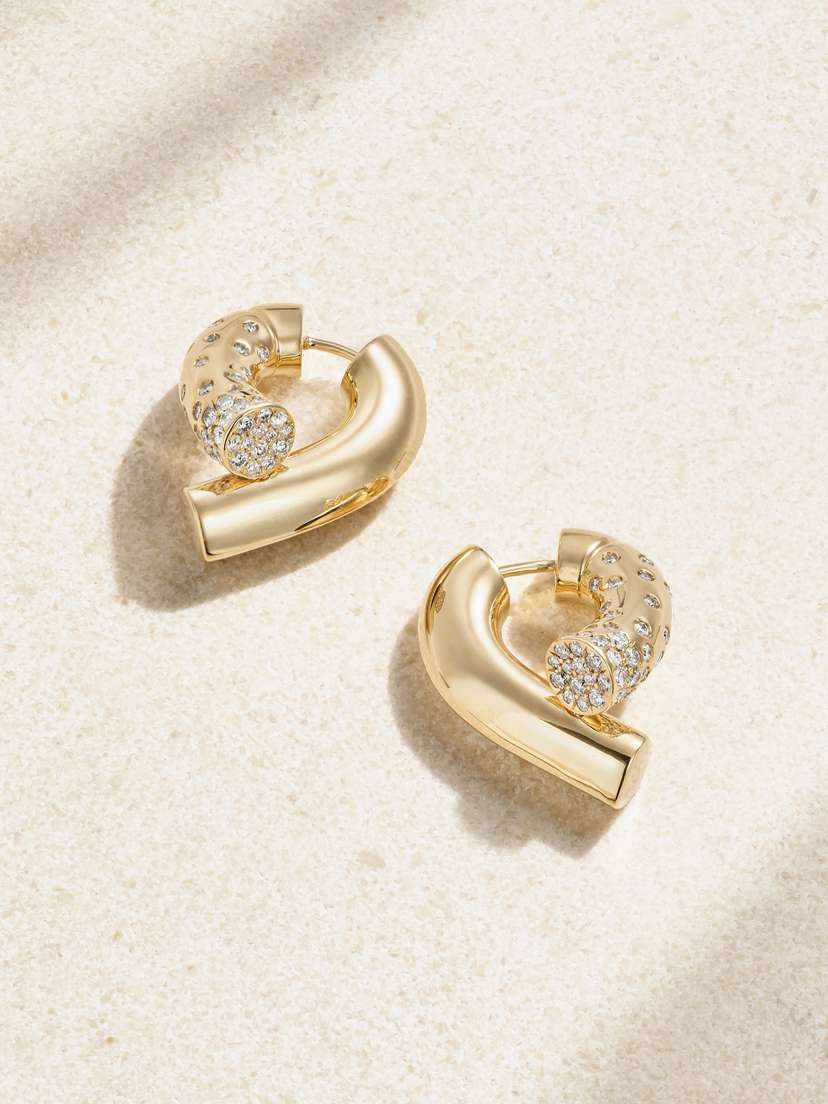 TABAYER Oera 18-karat Gold Diamond Earrings