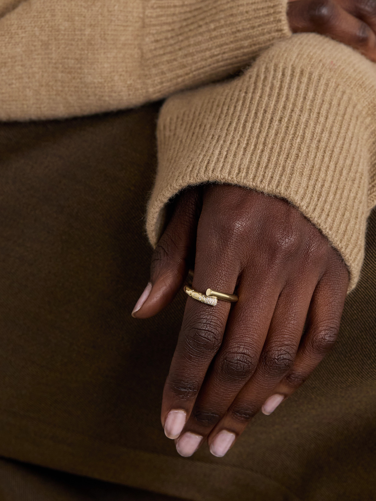 Tabayer Oera 18-karat Gold Diamond Ring In Gold
